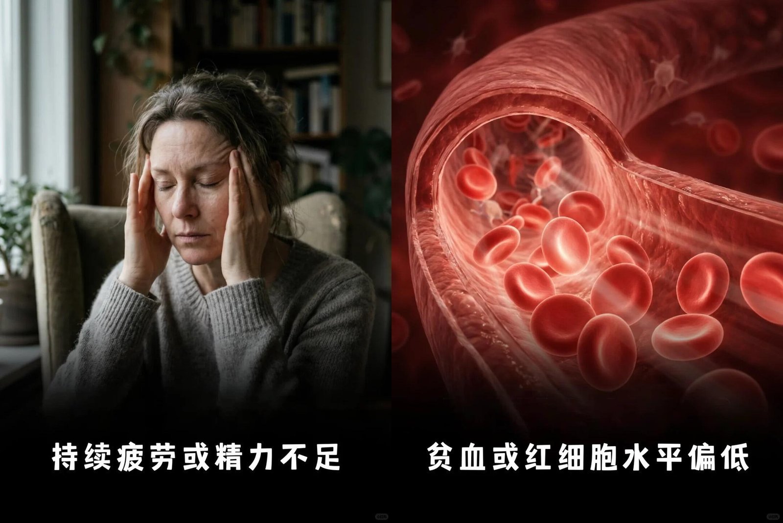 疲倦与血液指标参考图：应由专业人士查因