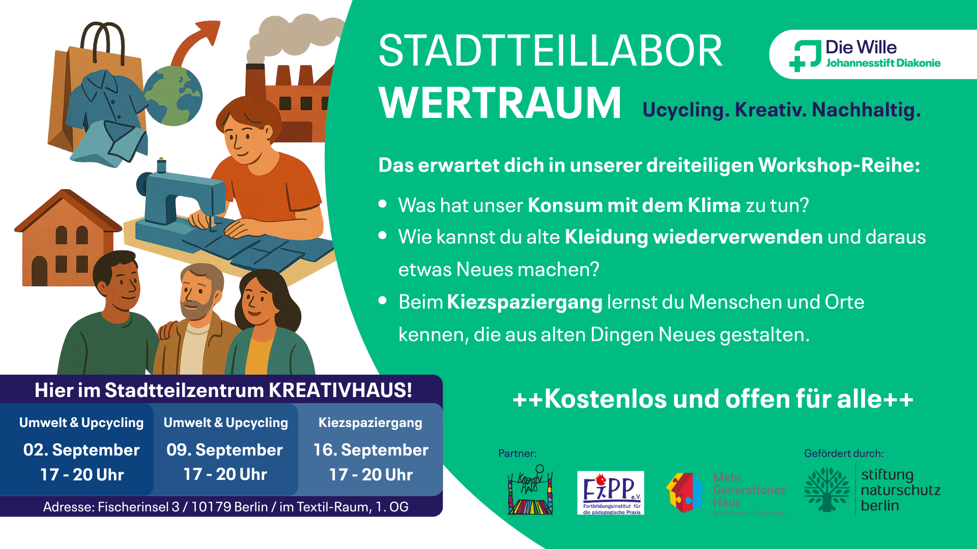 Stadtteillabor WERTRAUM - Mitte 展览主视觉