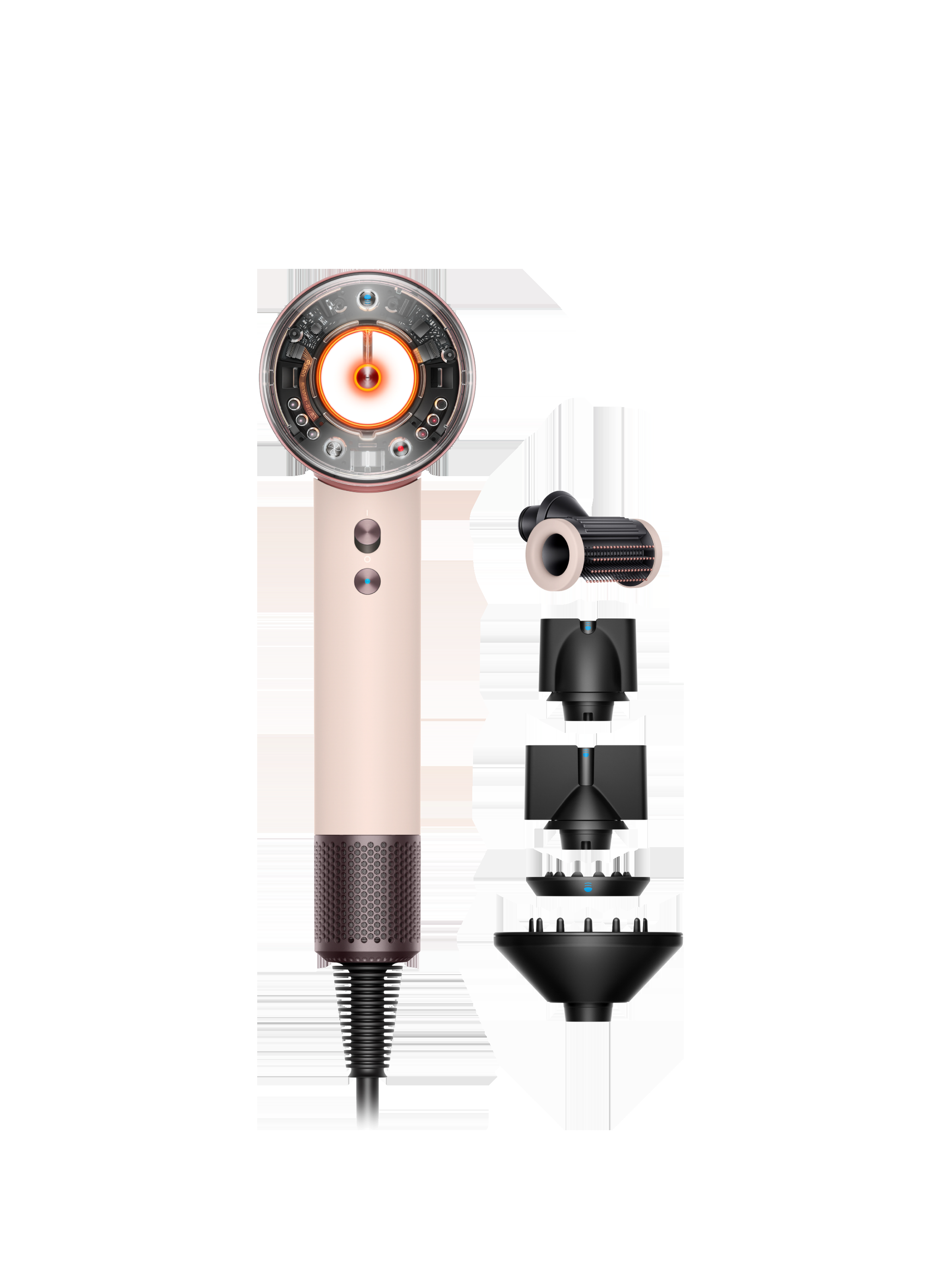 Supersonic Nural Cheveux raides à ondulés or rose et céramique No color