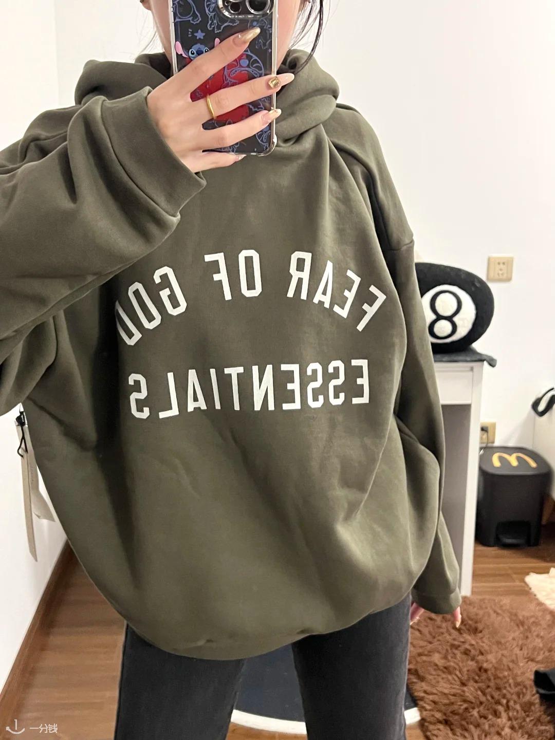 FEAR OF GOD ESSENTIALS 抓绒卫衣