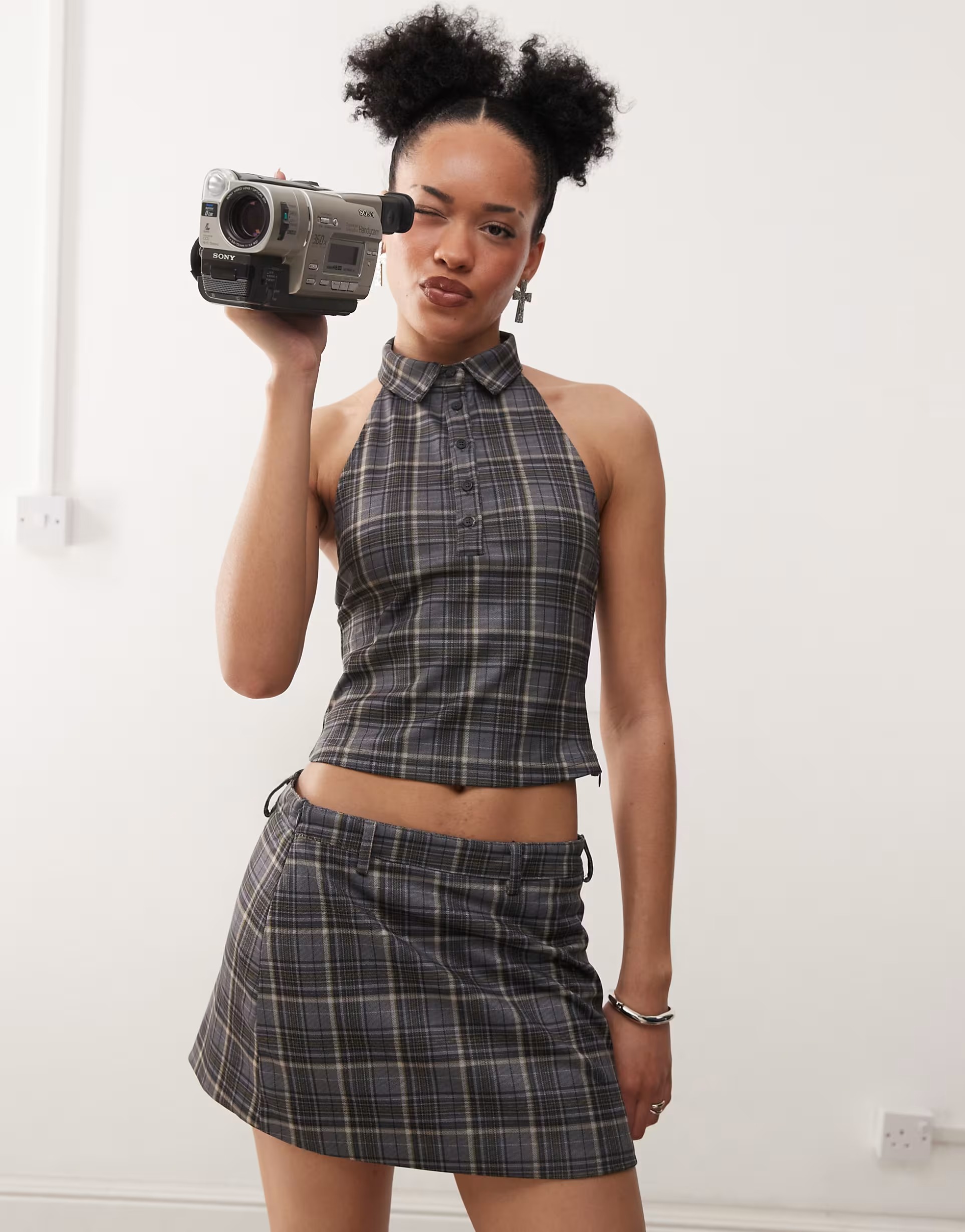 Harlo 格子衬衫 灰色