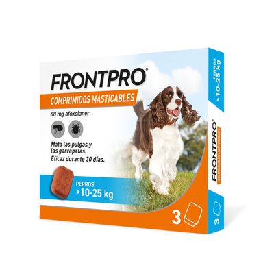 Frontpro 驱虫药片,适用于10至25公斤的狗