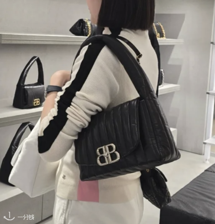 Balenciaga Monaco 小号肩包 钢灰色