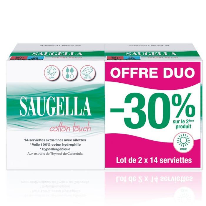 Saugella 日用超薄护翼卫生巾 2x14 片