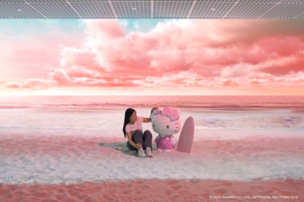 粉色梦幻海滩