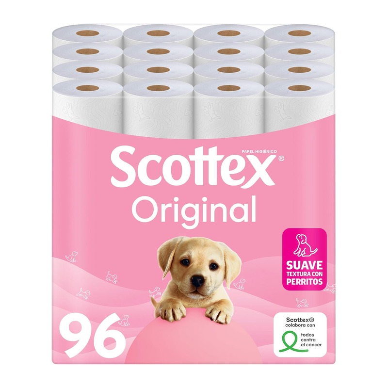 Scottex Original 双层卫生纸 96卷(6包×16卷)