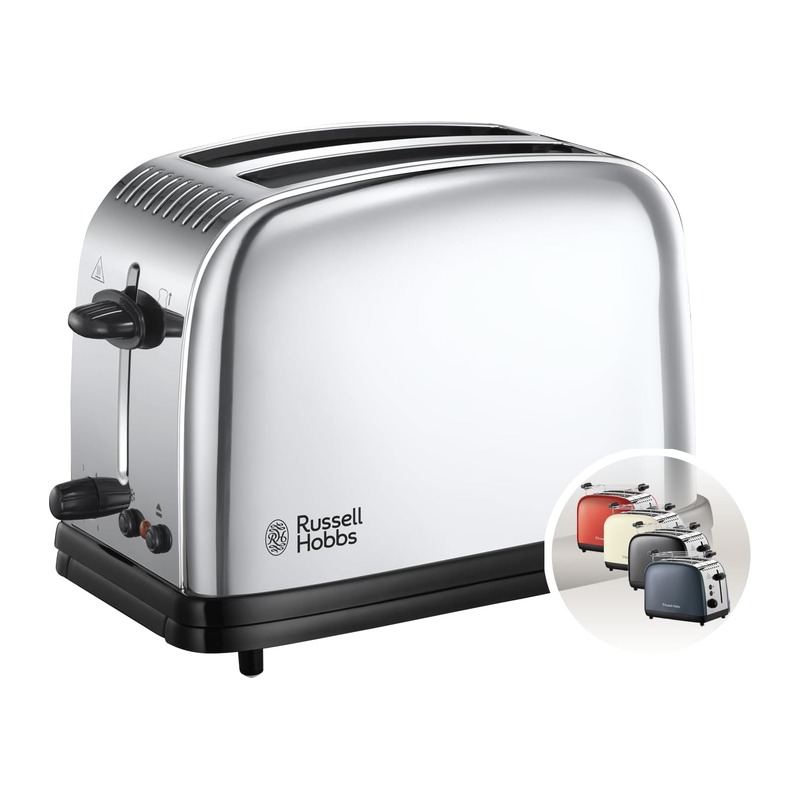 领豪 Russell Hobbs Victory 复古不锈钢烤面包机 2片