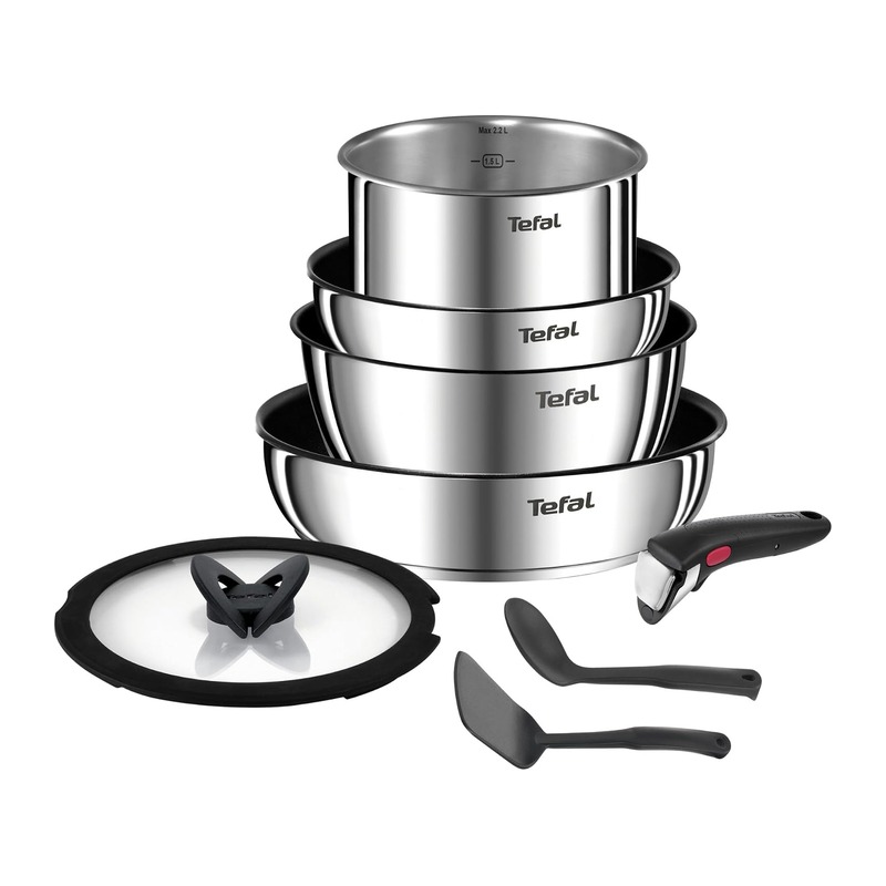 特福 Tefal Ingenio Emotion 不锈钢锅具 8件套