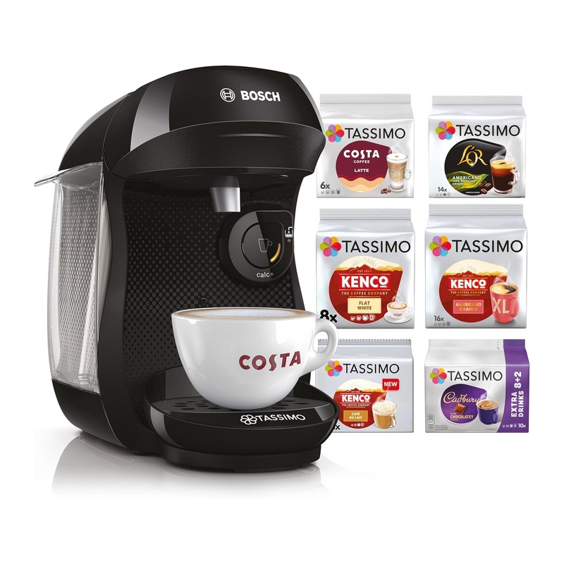 Tassimo Happy 胶囊咖啡机 TAS102 黑色(含70杯饮品)