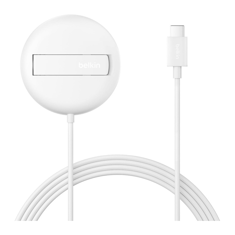 Belkin 贝尔金 BoostCharge Pro Qi2 磁吸无线充电底座 15W 白色