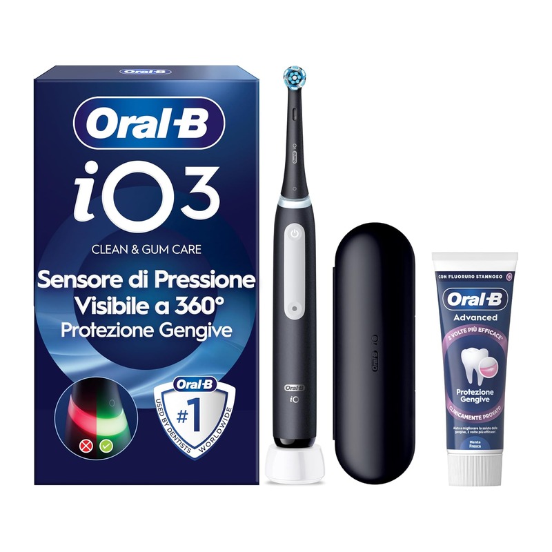 Oral-B iO3 电动牙刷 黑色（含1刷头+旅行盒+牙膏）