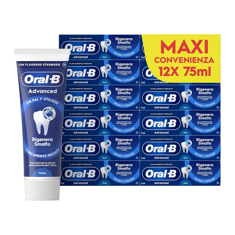 Oral-B 欧乐B 牙釉质修护牙膏 12×75ml