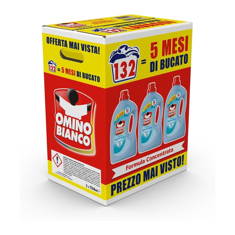 Omino Bianco 白麝香洗衣液 132次洗（1760ml×3）