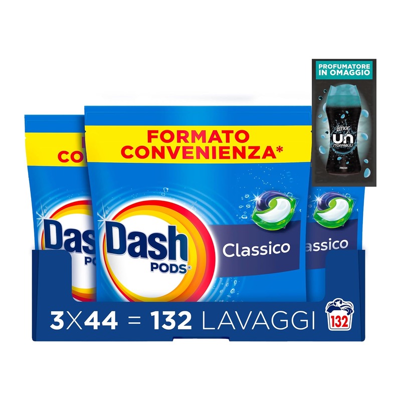 Dash Pods 经典款洗衣凝珠 132次洗(含赠品)