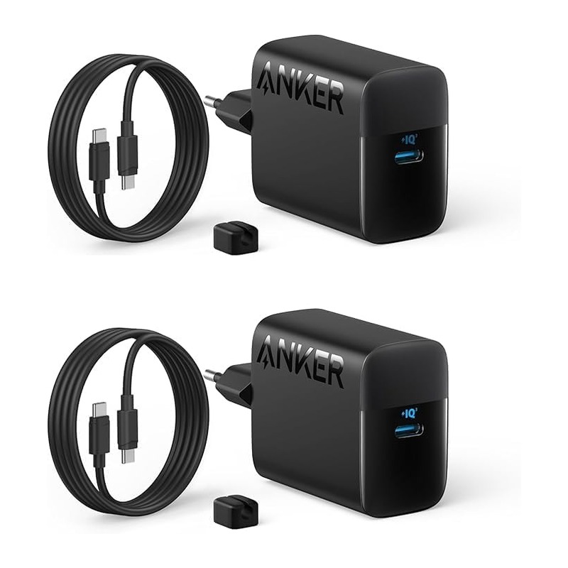 Anker 安克 45W USB-C快充充电器 2个装(含2条1,5米USB-C线)
