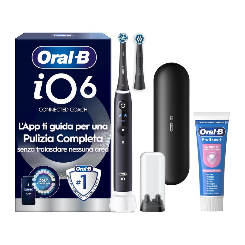 Oral-B iO6 电动牙刷 黑色(含2刷头+旅行盒+牙膏)