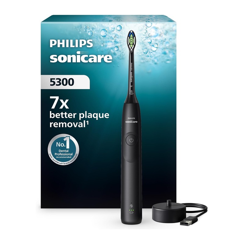 飞利浦 Philips Sonicare 5300 声波电动牙刷 HX7101/01 黑色
