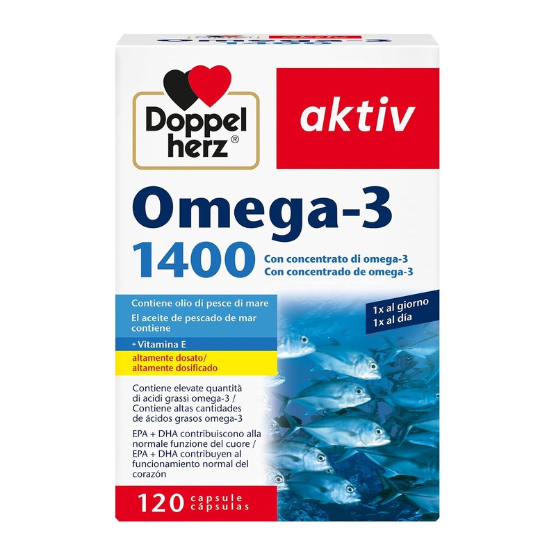 双心 Doppelherz Omega-3 1400 深海鱼油 120粒