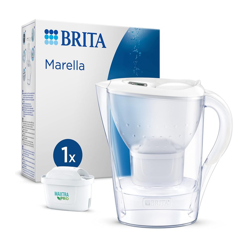 碧然德 BRITA Marella 滤水壶 白色 + 1个 MAXTRA PRO Pure Performance 滤芯