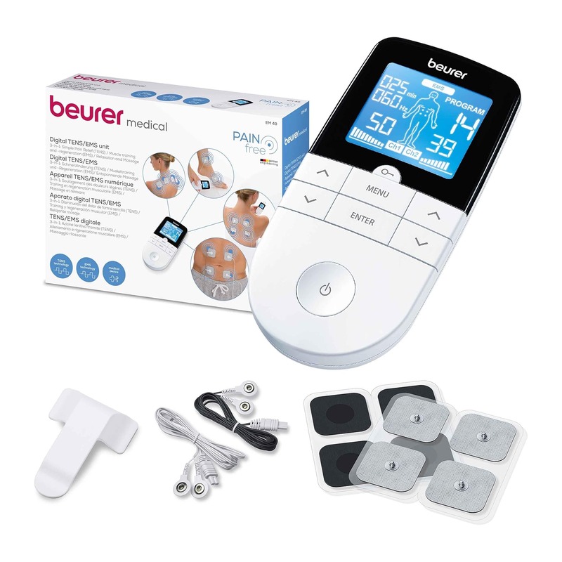 Beurer 博雅 EM 49 数码 TENS/EMS 3合1 按摩仪(含4片电极片)