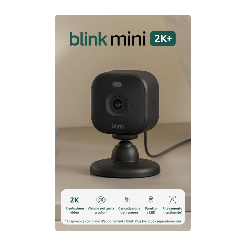 Blink Mini 2K+ 室内监控摄像头(最新款,插电款)