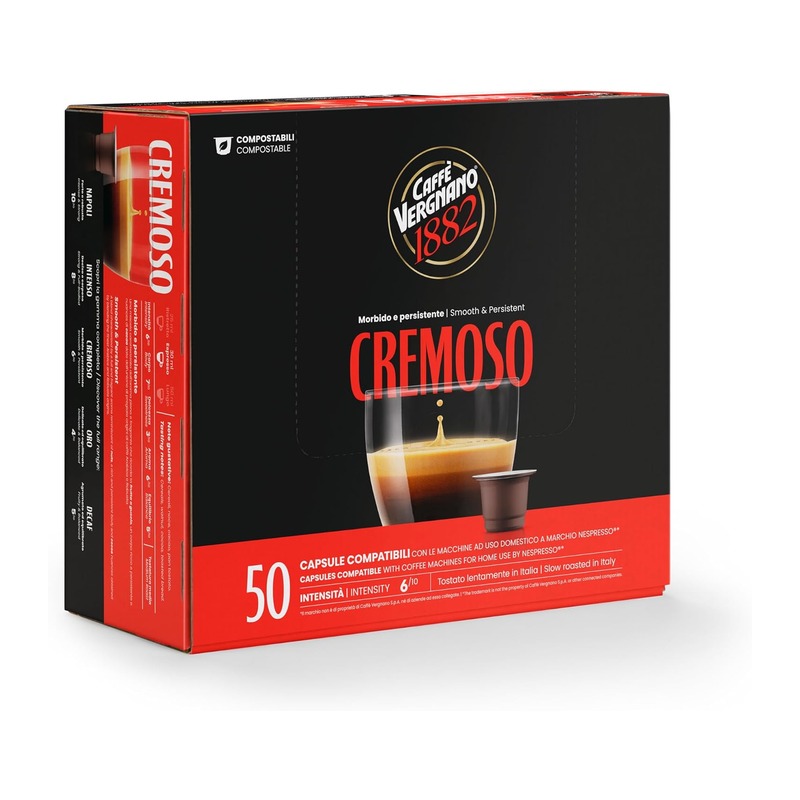 Caffè Vergnano 1882 Nespresso兼容咖啡胶囊 Cremoso 50颗