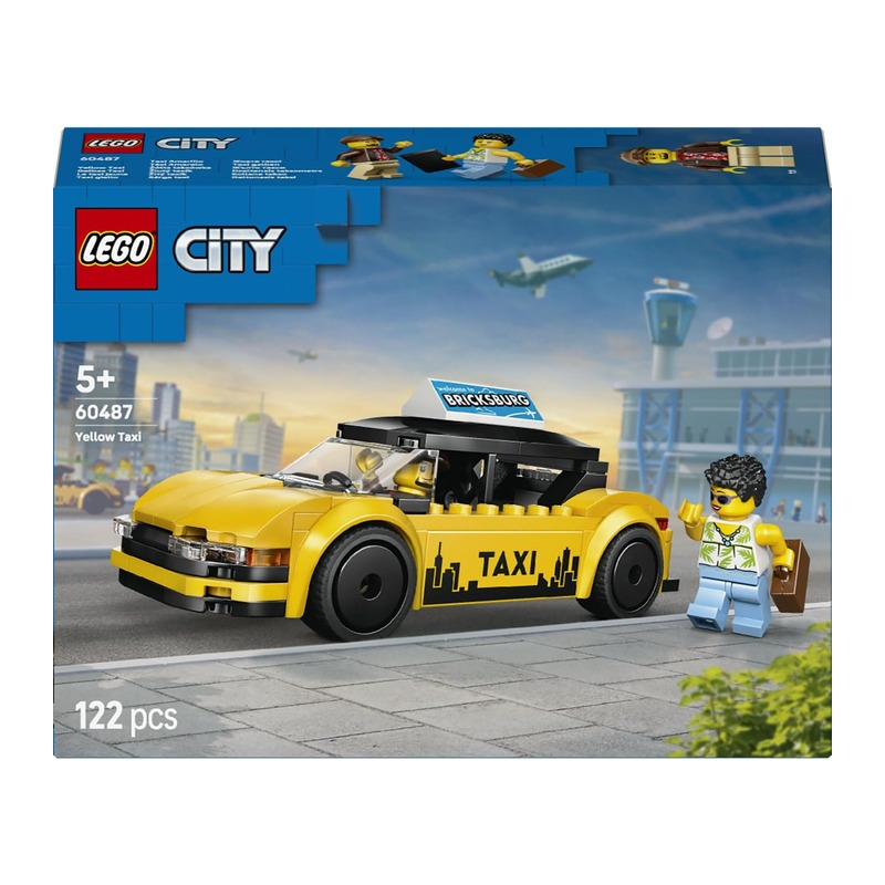 乐高 LEGO 城市系列 黄色出租车 60487