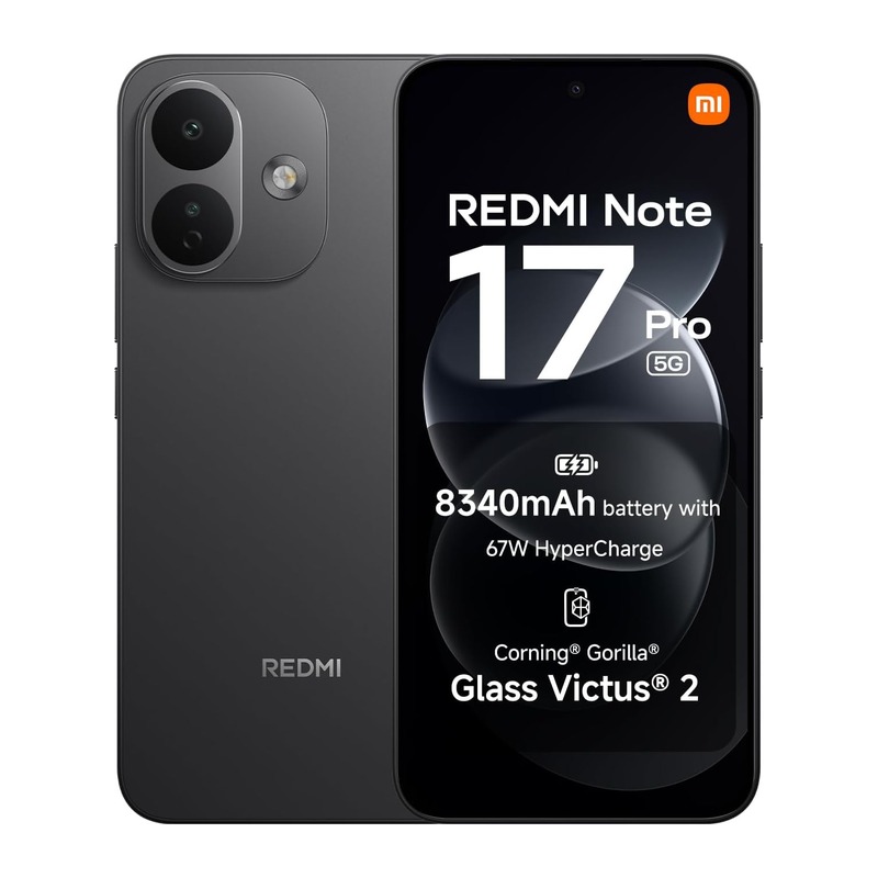 小米Redmi Note 17 Pro 5G手机 6+256GB 黑色