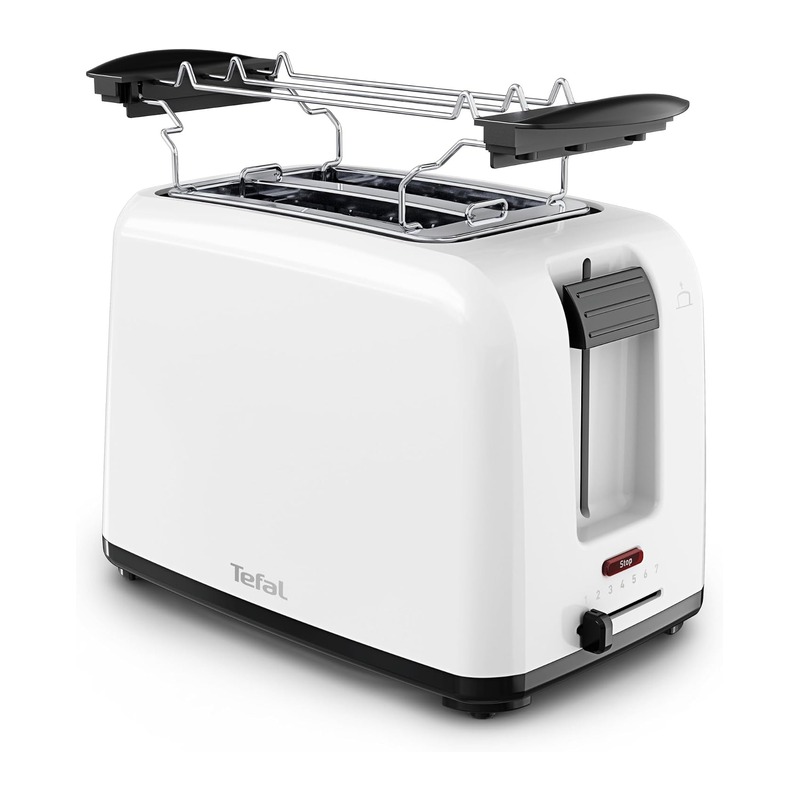 Tefal 特福 Vita 双槽烤面包机 带暖包架 白色 TT1A21E0