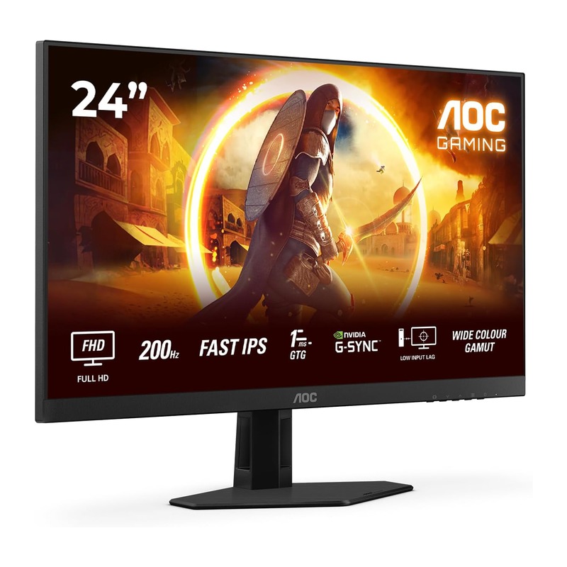 AOC 24G4HRE 24英寸 200Hz Fast IPS 电竞显示器
