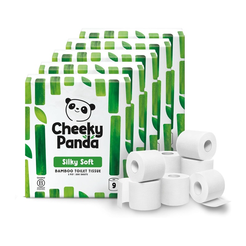 The Cheeky Panda 竹浆卫生纸 三层 45卷(5包x9卷)