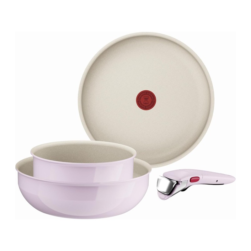 Tefal 特福 Ingenio Serenity 樱花粉可拆柄套锅 4件套