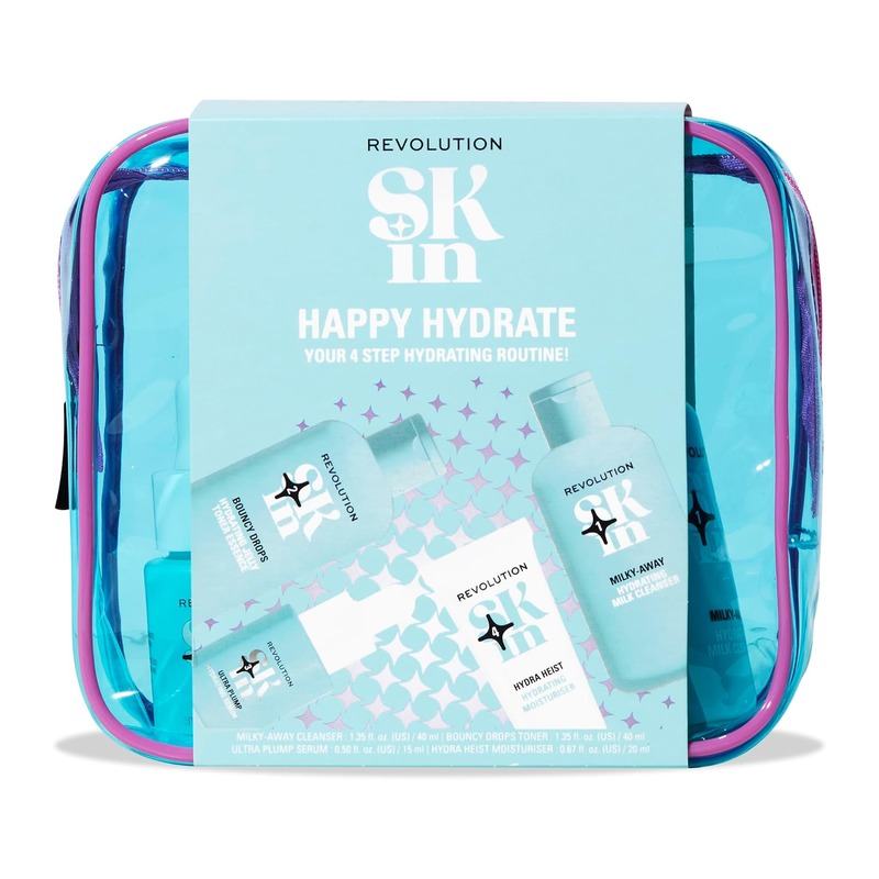 Revolution Skin Happy Hydrate 玻尿酸补水护肤四件套