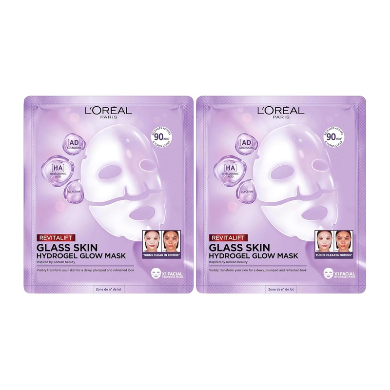 L'Oréal Paris 巴黎欧莱雅 Revitalift Glass Skin 玻尿酸积雪草水光水凝胶面膜（37g）
