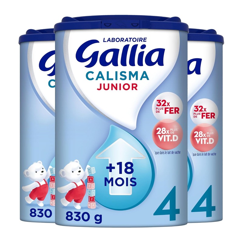 Gallia 佳丽雅 Calisma Junior 4 段成长奶粉 830g×3 罐(18 个月–3 岁,不含棕榈油)
