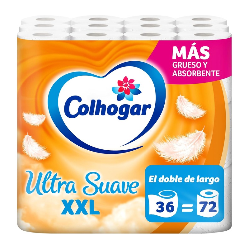 Colhogar 超柔XXL双层卫生纸 36卷（相当于72卷）