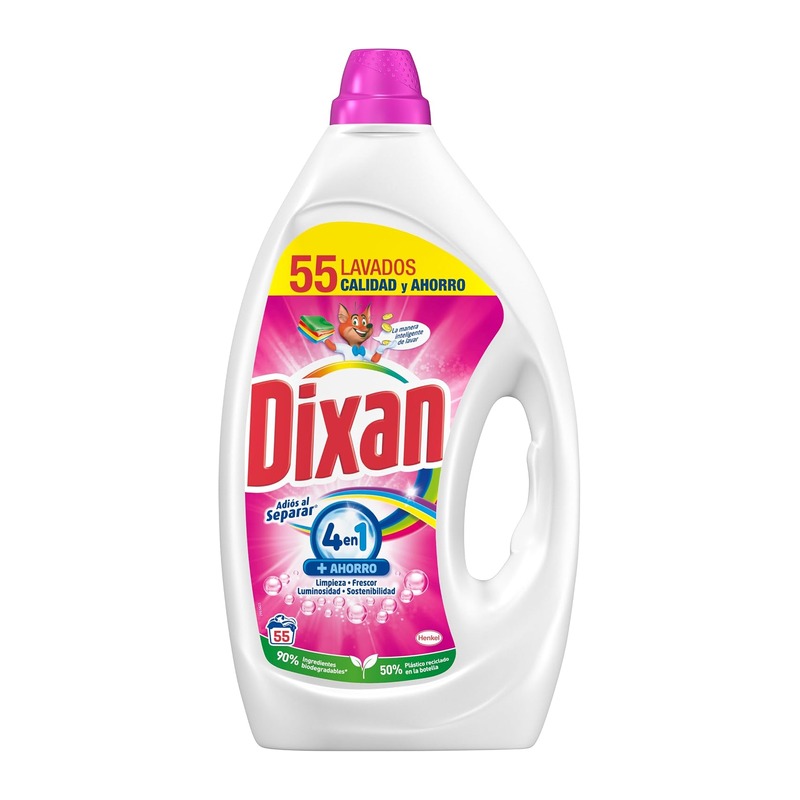 Dixan 4合1 防串色洗衣液 彩色衣物 55次 2475ml