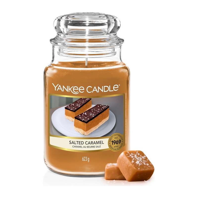 Yankee Candle 扬基 Salted Caramel 咸焦糖 大号罐装香薰蜡烛 623g