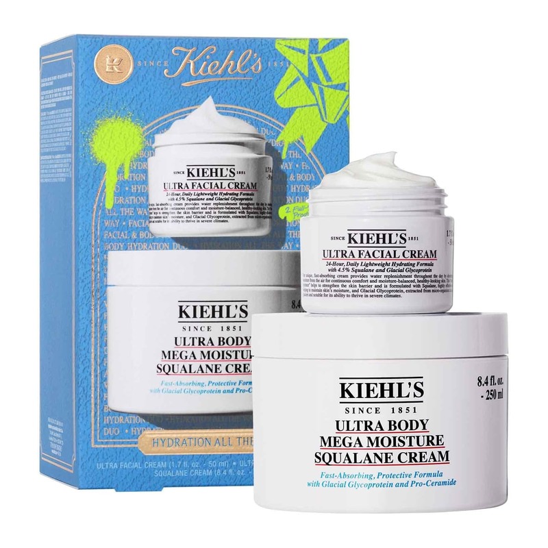 Kiehl's 科颜氏 Ultra Body 角鲨烷保湿身体霜 + 高保湿面霜 套装