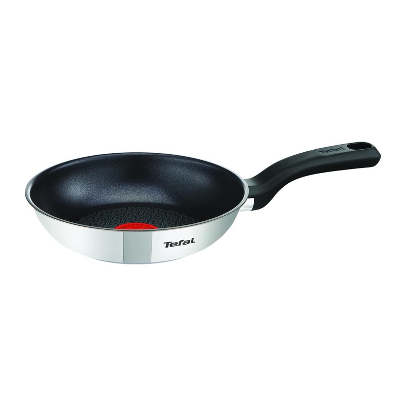 Tefal 特福 Comfort Max 不锈钢不粘煎锅 20cm(Thermo-Spot 热点指示)