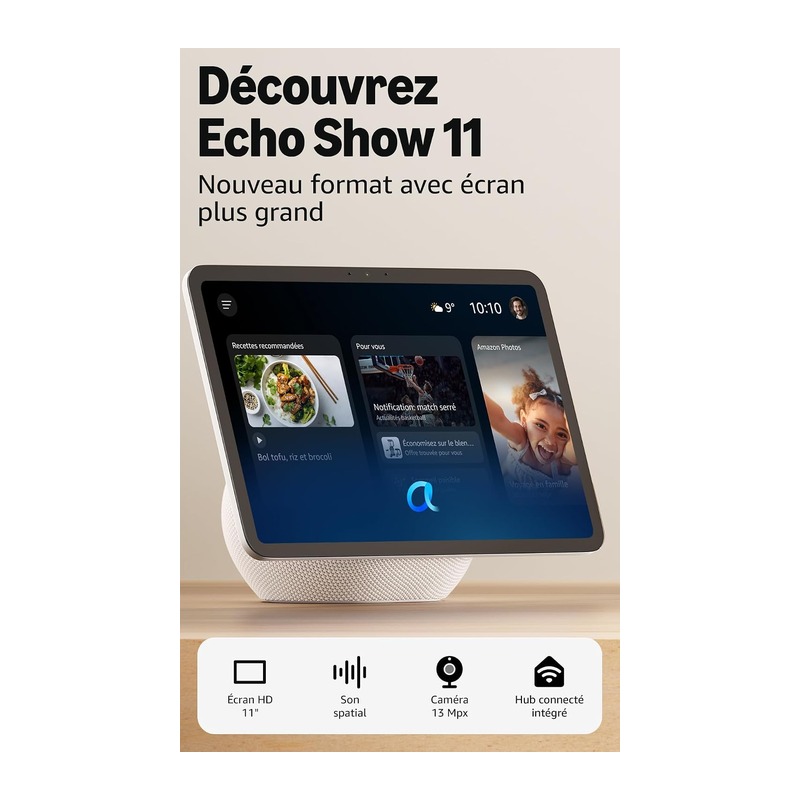 Amazon 亚马逊 Echo Show 11 智能屏 冰川白