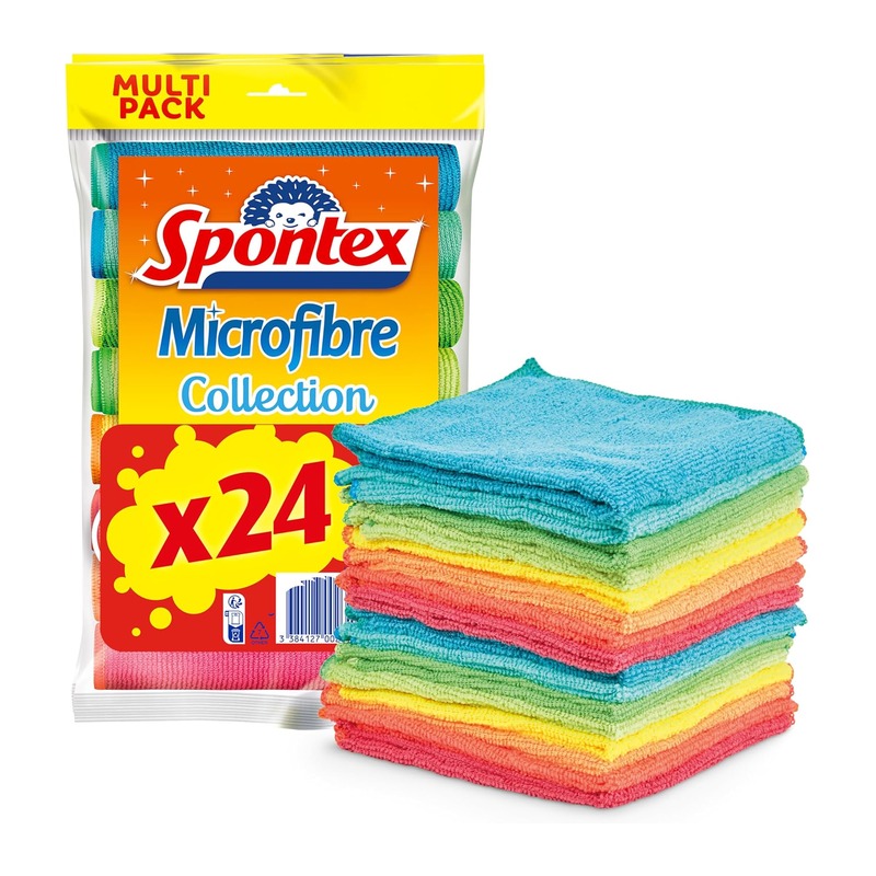 Spontex 超细纤维多用途清洁抹布 30×30cm 24条装
