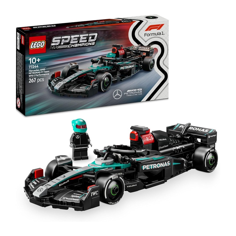 LEGO 乐高 超级赛车系列 77244 Mercedes-AMG F1 W15 赛车（含车手人仔）