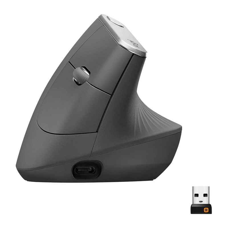 Logitech 罗技 MX Vertical 人体工学无线垂直鼠标 黑色