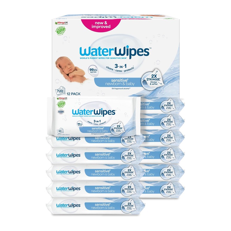 WaterWipes 唯帕丝 Sensitive+ 新生儿婴儿湿巾 12包(共720片)