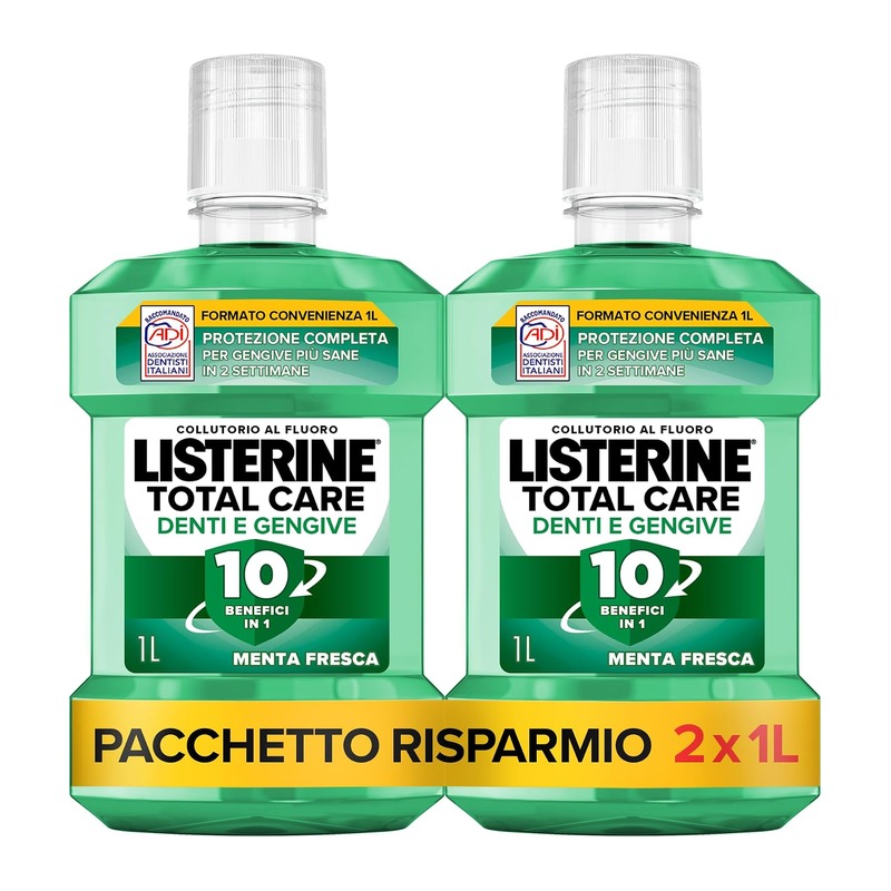 LISTERINE 李施德林 Total Care 全效护齿护龈漱口水(1L×2瓶)