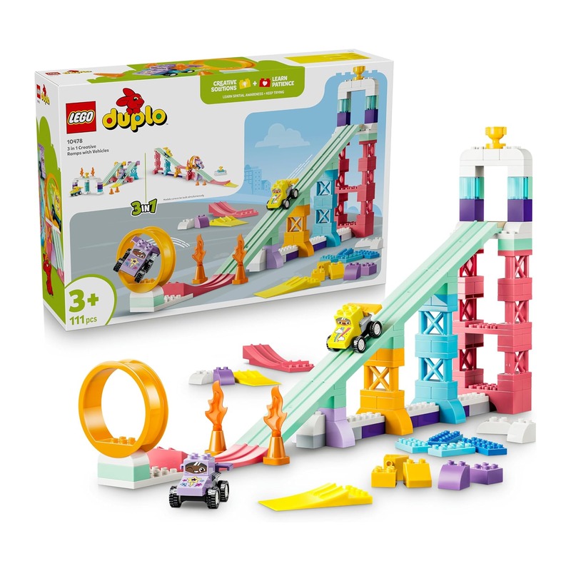 LEGO 乐高 Duplo 得宝 三合一创意斜坡赛车 10478