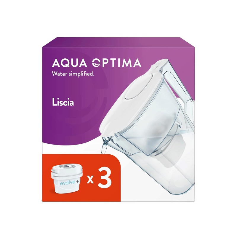 Aqua Optima Liscia 滤水壶 2.5L 白色 含3个Evolve+滤芯