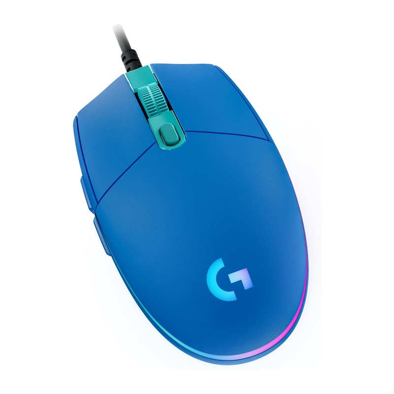 Logitech 罗技 G203 LIGHTSYNC 有线游戏鼠标（蓝色）