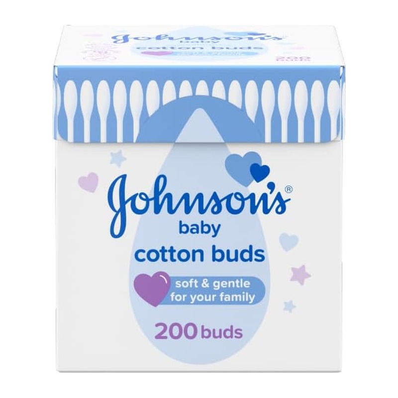 强生 Johnson's Baby 婴儿纯棉棉签 200支 ×3盒
